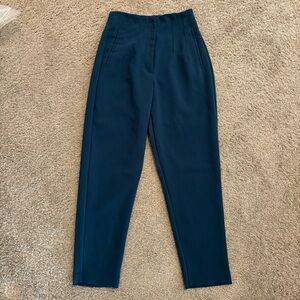 Zara High Waisted Pants Ink Blue